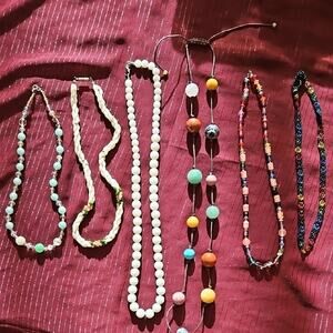 6 Assorted Handmade Necklaces